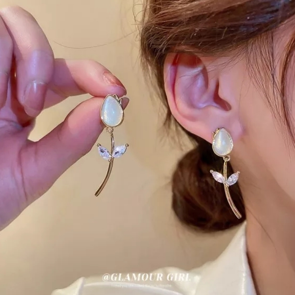 Golden Flower Earrings